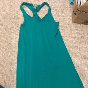 Green maxi dress